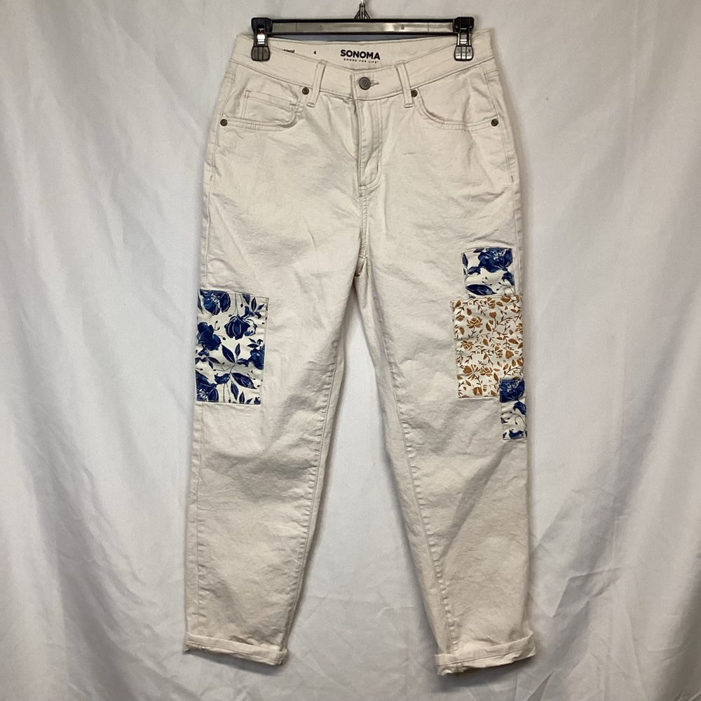 Sonoma Boyfriend Patchwork Jeans
